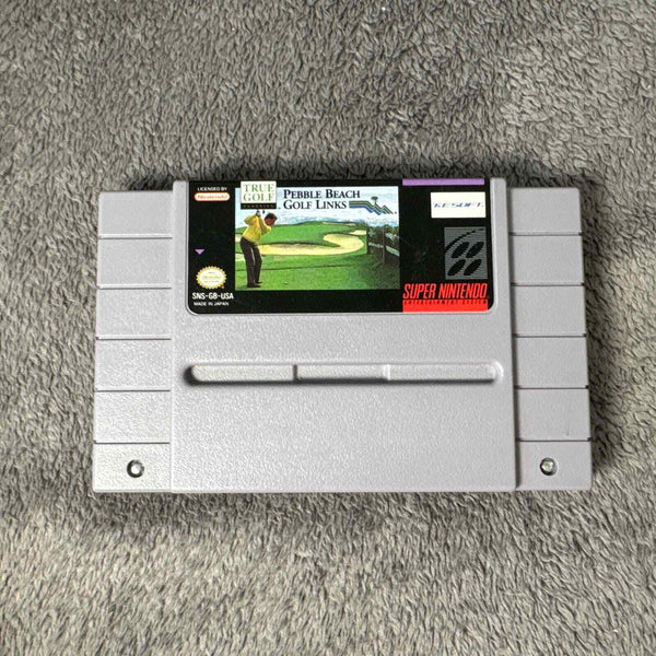 USED******   True Golf Pebble Beach Golf Links Super Nintendo SNES