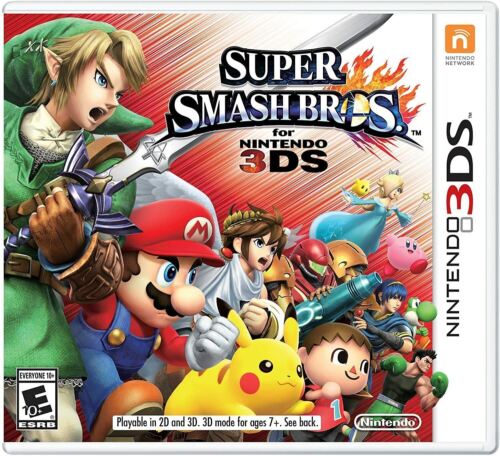 USED***   Super Smash Bros. - Nintendo 3DS [Fighting Brawl Mario Pikachu Mega Man]