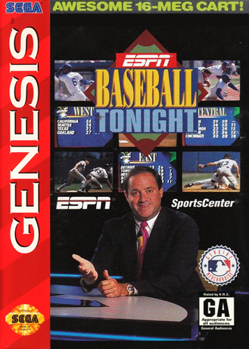 USED******  ESPN BASEBALL TONIGHT  (SEGA Genesis)