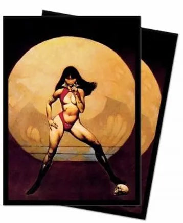 Vampirella "Vampire Mistress" Standard Deck Protector sleeves by Frank Frazetta (100-Pack) - Ultra Pro Card Sleeves