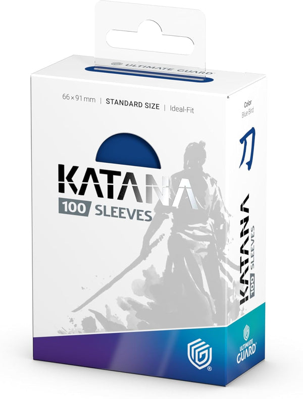 Ultimate Guard Katana Card Sleeves, 100 Standard Size TCG Sleeves, 66 x 91mm, Blue Bird