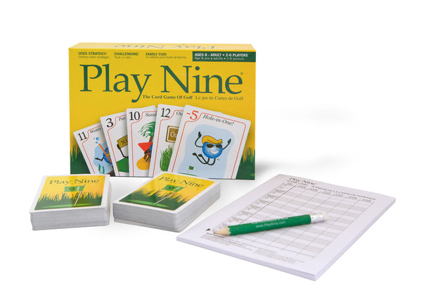 PLAY NINE 9 THE CARD GAME OF GOLF 2-6 PLAYERS FAMILY FUN