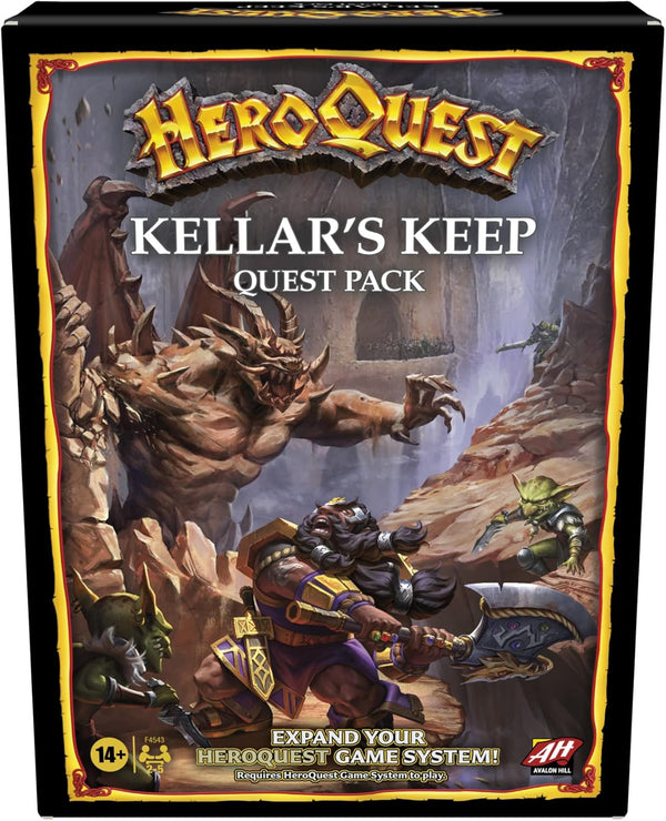 Avalon Hill HeroQuest Kellar's Keep Expansion, Dungeon Crawler Board Game for Ages 14 and Up 2-5 Players Requires HeroQuest Game System to Play, English Version