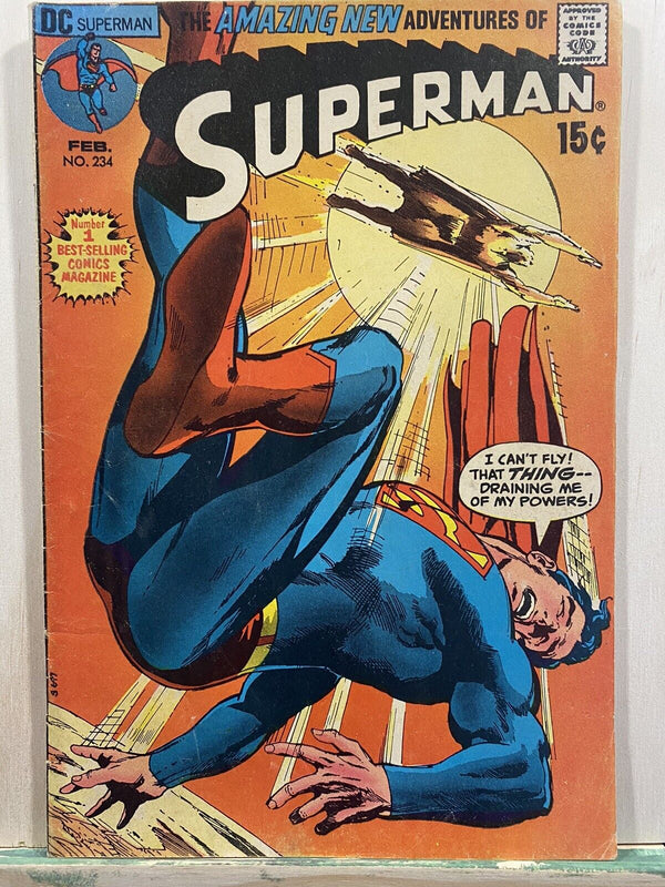 SUPERMAN #234 Neal Adams Cover Art (1968) DC Comics - 5.0 VERY GOOD/FINE (VG/FN)