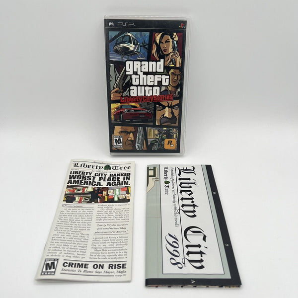 USED**** GTA Grand Theft Auto: Liberty City Stories Sony PSP COMPLETE MAP