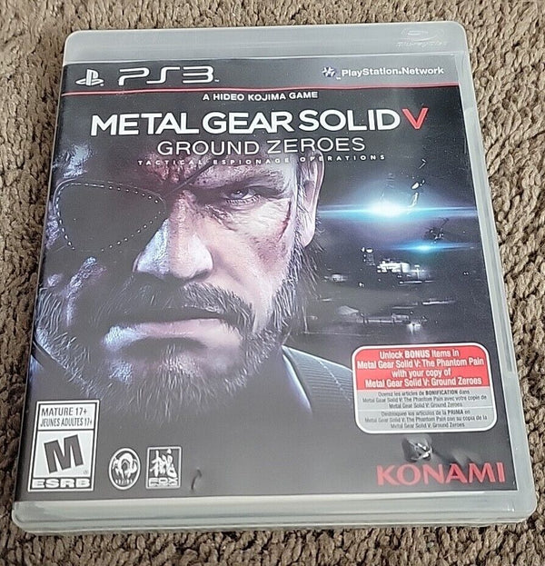 USED *****   Metal Gear Solid V: Ground Zeroes PlayStation 3