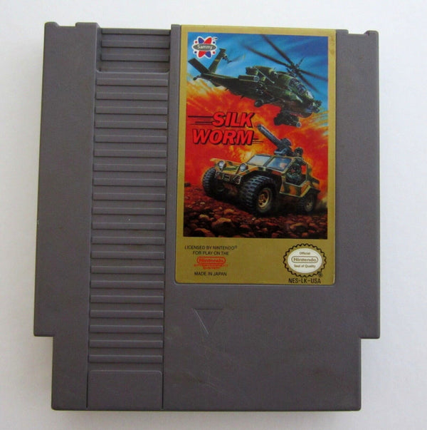 USED *****Silk Worm Nintendo NES Authentic Tested & Working Official Cartridge 1990