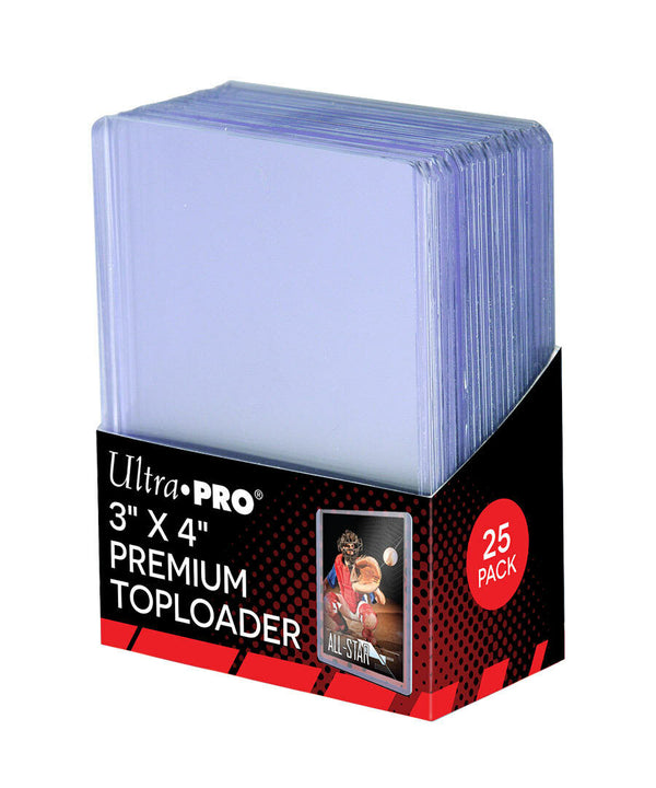 Ultra Pro 3X4 PREMIUM Toploaders 35pt 1 Pack of 25 for Standard Sized Cards