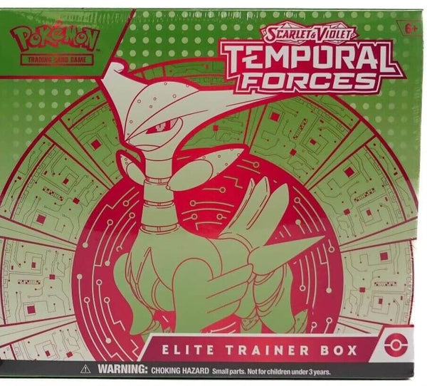 Pokemon Scarlet & Violet: Temporal Forces Sealed Elite Trainer Box Iron Leaves