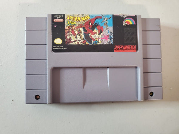 USED****   Spider-Man and The X-Men in Arcade's Revenge (Super Nintendo, 1993) SNES