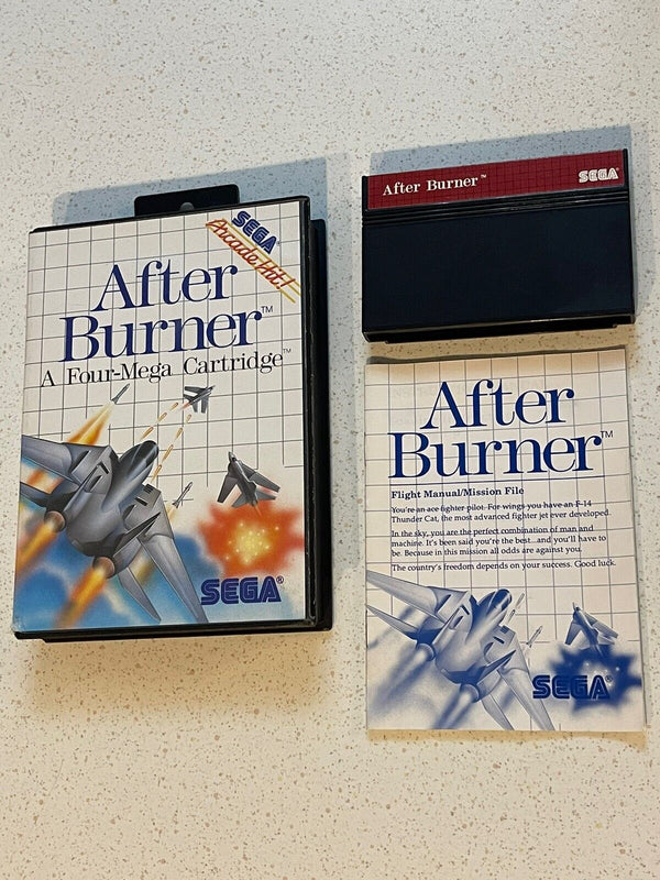 USED ******    After Burner - Sega Master System Boxed + Manual