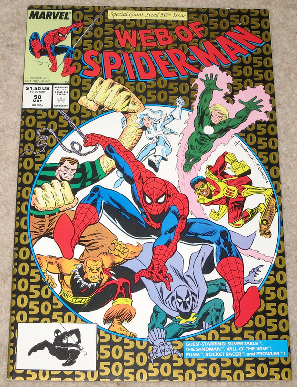 Marvel Comics WEB OF SPIDER-MAN #50 1989 SPECIAL GIANT SIZED 50TH ISSUE