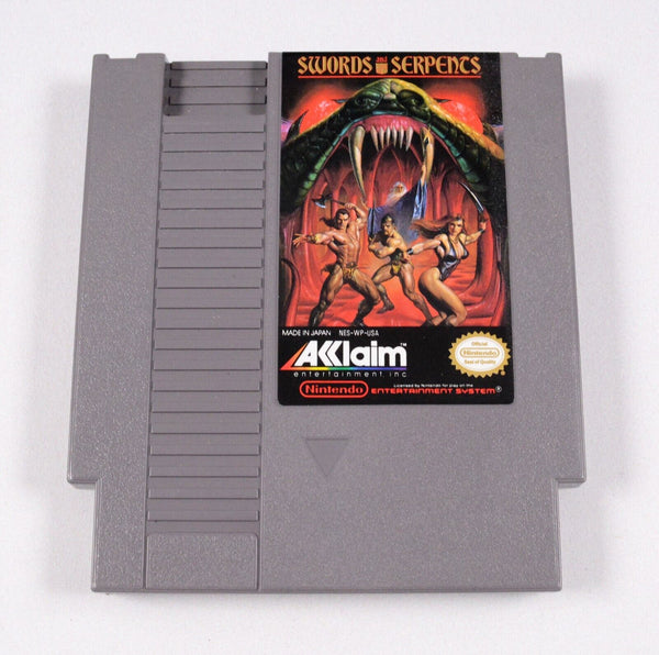 USED******   SWORDS AND SERPENTS Authentic Nintendo NES