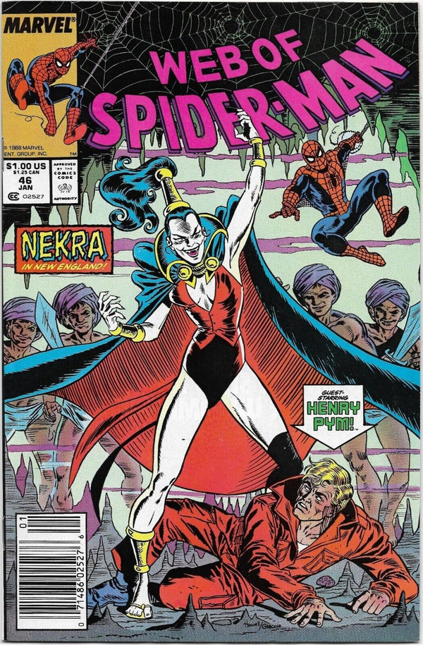 Web of Spiderman #46 -  - Nekra in New England - 8.0 VERY FINE (VF)