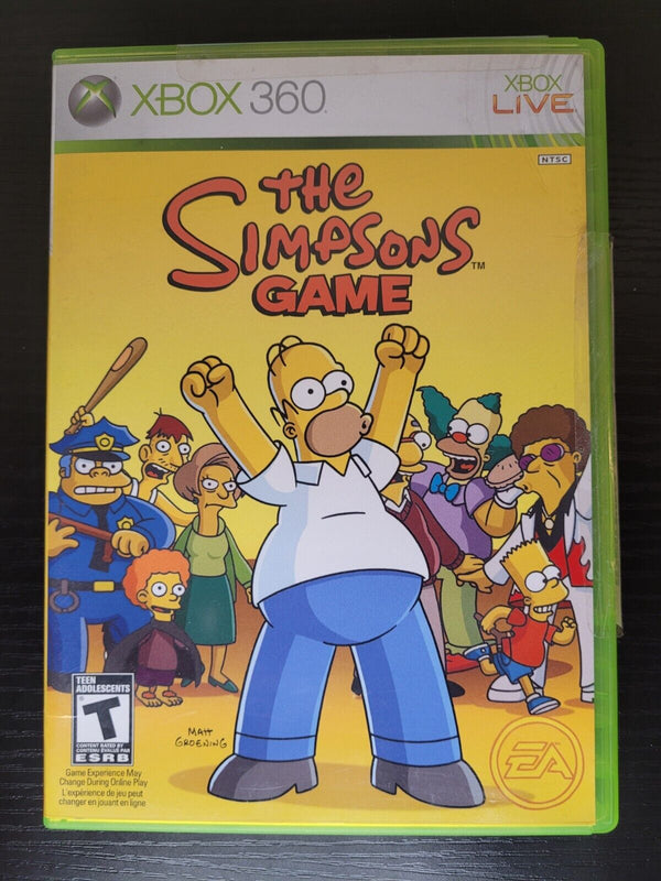 USED****   The Simpsons Game (Microsoft Xbox 360, 2007)