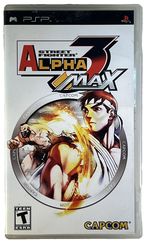 USED****   STREET FIGHTER ALPHA 3 MAX for Sony PSP (2006) Complete w/ Manual