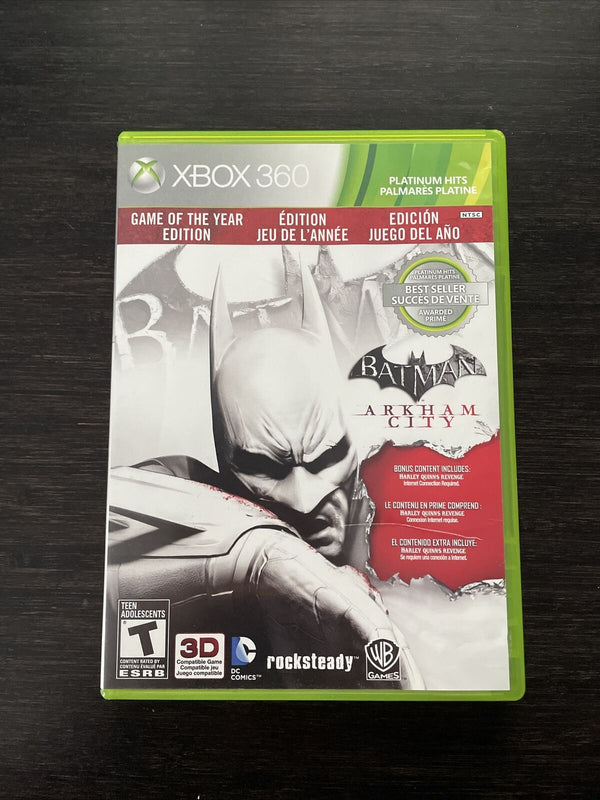 USED*****   Batman Arkham City Game Of The Year Edition (Xbox 360)