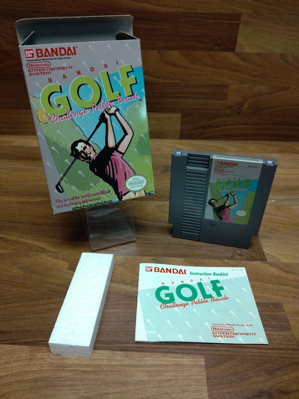 USED ******    Bandai Golf: Challenge Pebble Beach NES, with Manual