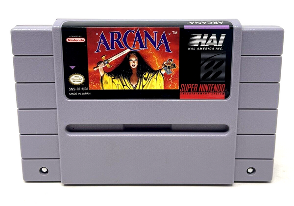 USED*****   Arcana Super Nintendo SNES