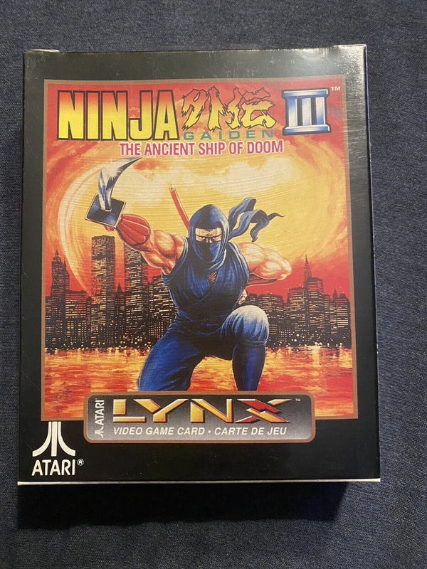 USED ****   Ninja Gaiden 3 III Atari Lynx with Manual