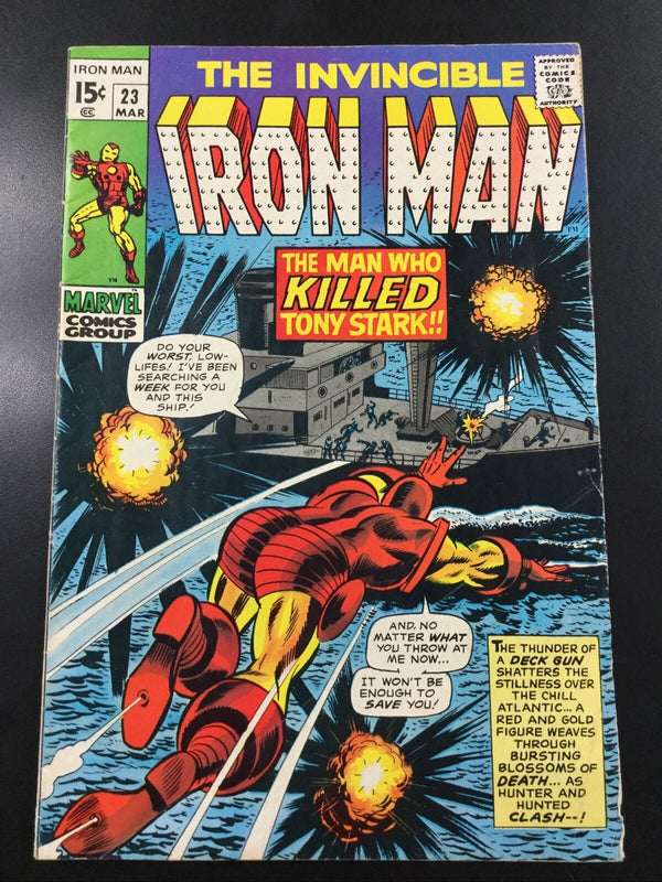 The Invincible IRON MAN #23 Marvel 1969 Silver Age 5.5 FINE- (FN-)