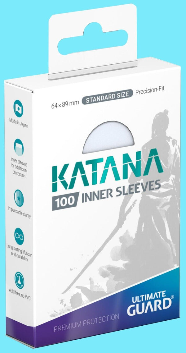 100 ULTIMATE GUARD KATANA INNER PRECISE FIT Transparent STANDARD CARD SLEEVES