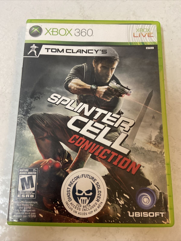 USED******   Tom Clancy's Splinter Cell: Conviction (Microsoft Xbox 360, 2010)