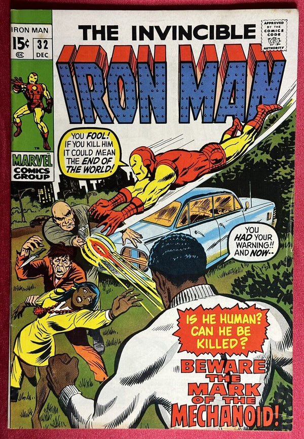 Iron Man #32 -  First Appearance of Mechanoid Scout (Marvel 1970) 6.5 FINE+ (FN+)