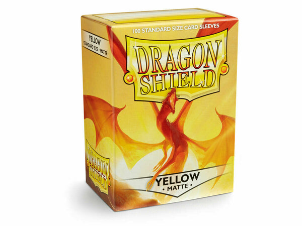 Dragon Shield Card Sleeves: Standard - Matte Yellow