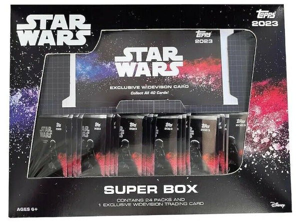 STAR WARS 2023 Topps Flagship Edition Trading Cards Sealed Hobby Super Box