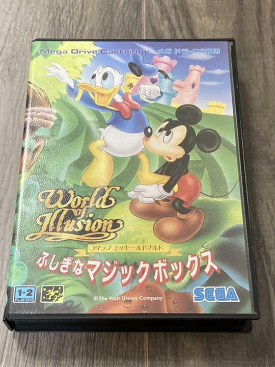 USED *****  I LOVE MICKEY DONALD MAGIC BOX World Of Illusion Mega Drive Sega From JP