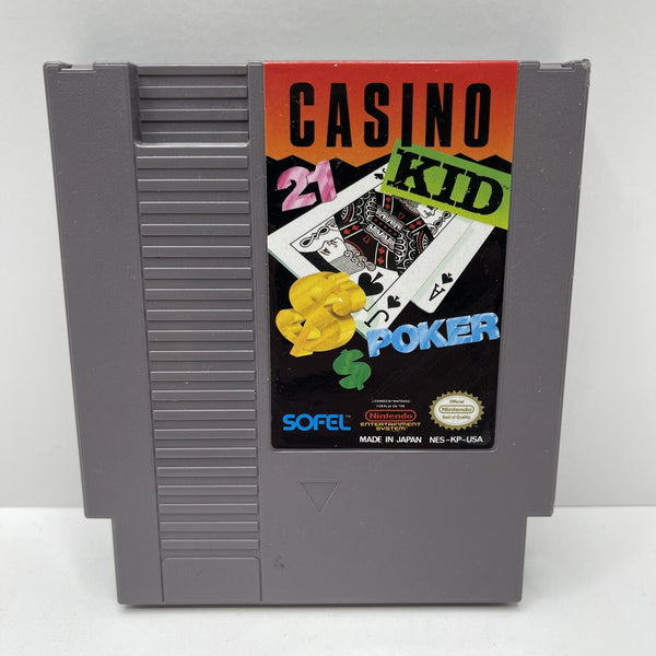 USED ******   Casino Kid Poker Nintendo NES