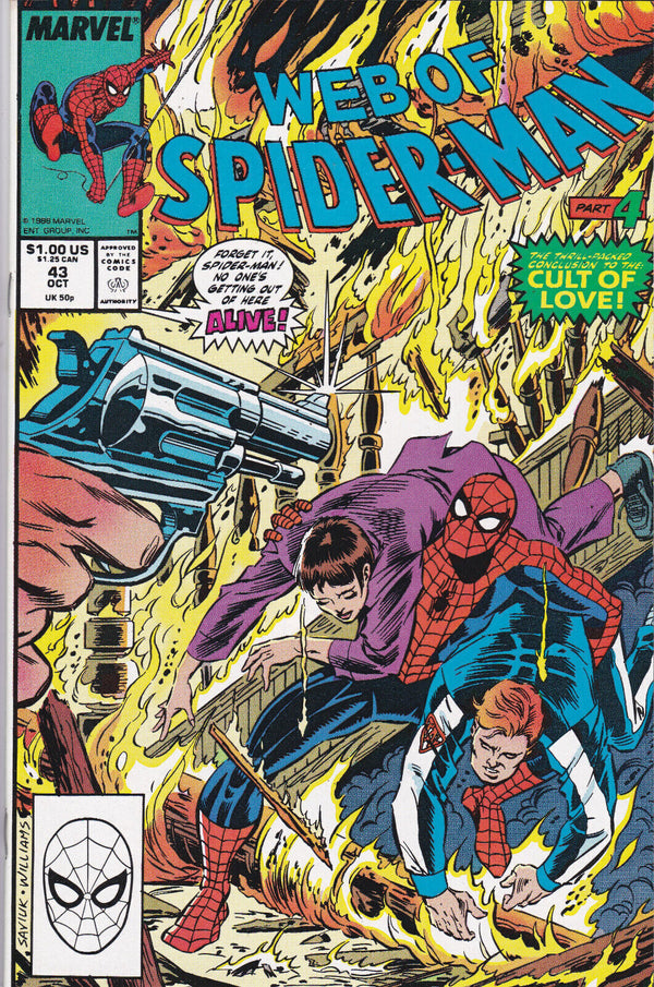 Web of Spider-Man #43 Vol. 1  - 8.0 VERY FINE (VF)