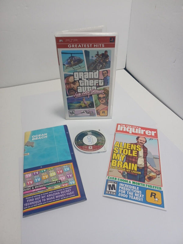 USED*** Grand Theft Auto: Vice City Stories (Sony PSP) Complete w/ Map & Manual