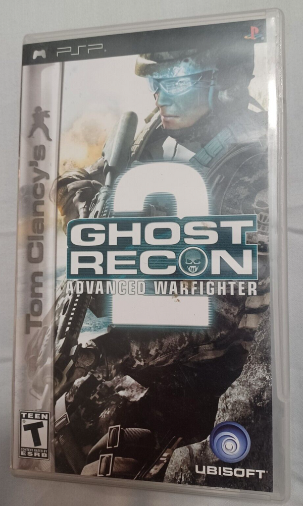 USED****   Tom Clancy's Ghost Recon Advanced Warfighter 2 (Sony PSP, 2007)