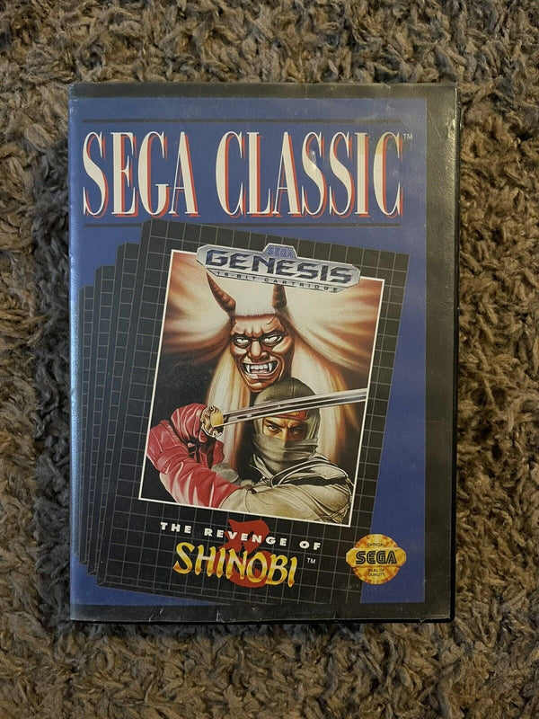 USED****** Revenge of Shinobi Sega Genesis 1989 HTF Sega Classics Edition Complete