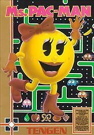 USED ******  Ms. Pac-Man (Tengen) (Nintendo Entertainment System, 1990) with Manual