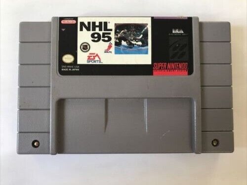 USED********   NHL 95 SNES Authentic Cartridge