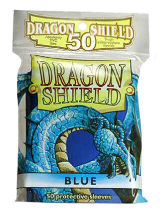 DRAGON SHIELD Standard Card Protectors 50 Pack Blue