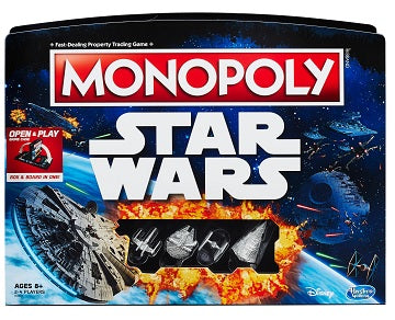 Star Wars Monopoly Open & Play Case Edition Board Game