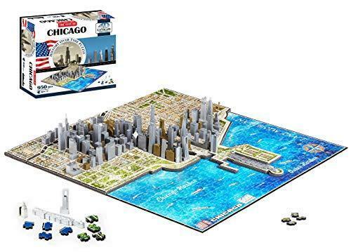 4D Cityscape Chicago Skyline Puzzle